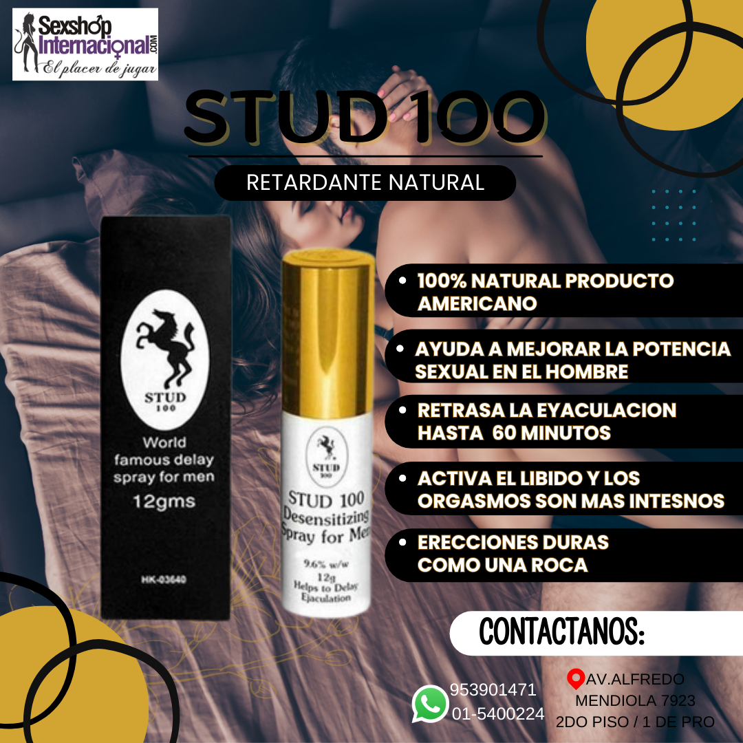 stud 100 retardante natural sexshop los olivos